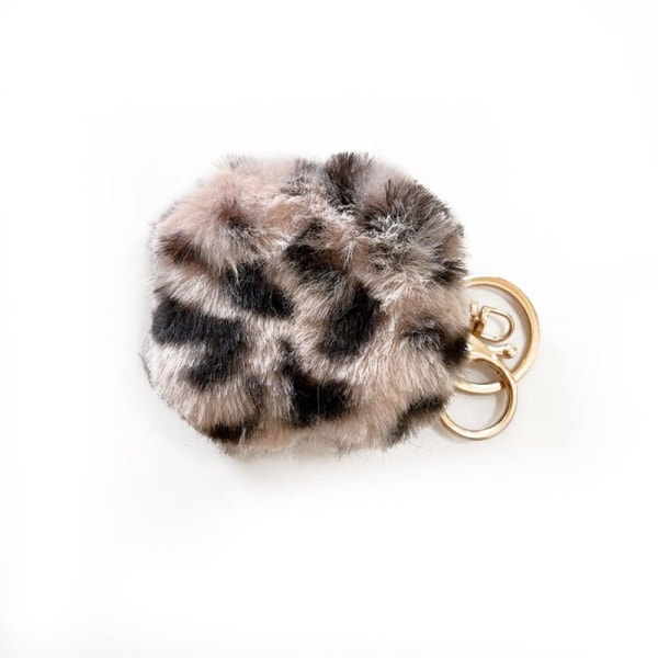 AirPods 3 leopard faux fur case with buckle - Pink Leopard Rosa