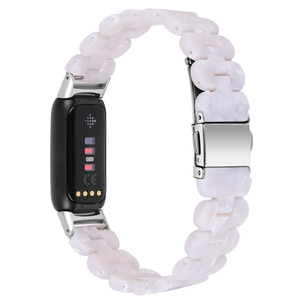 Fitbit Luxe hartsityylinen kellonhihna - Valkoinen White