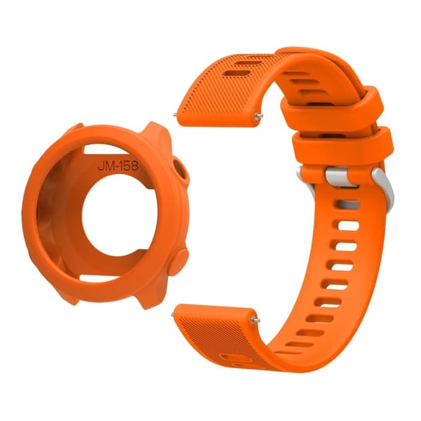 Garmin Forerunner 158 Silicone Replacement Strap Watch Band med beskyttelsesetui - Orange Orange