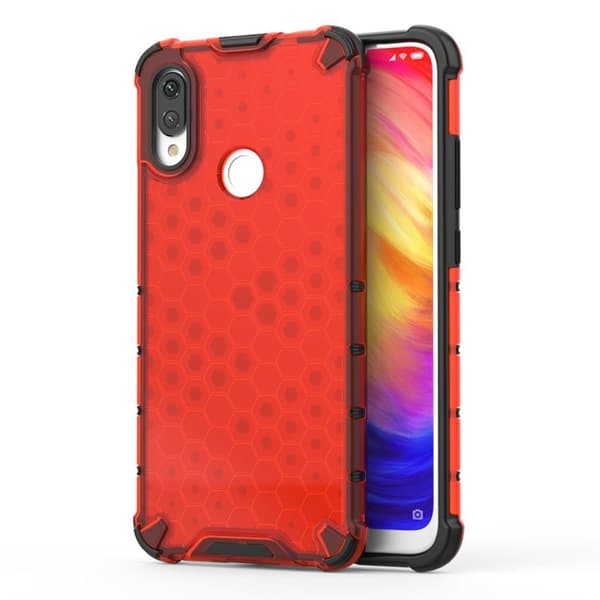 Bofink Honeycomb Xiaomi Redmi Note 7 cover - Rød Red