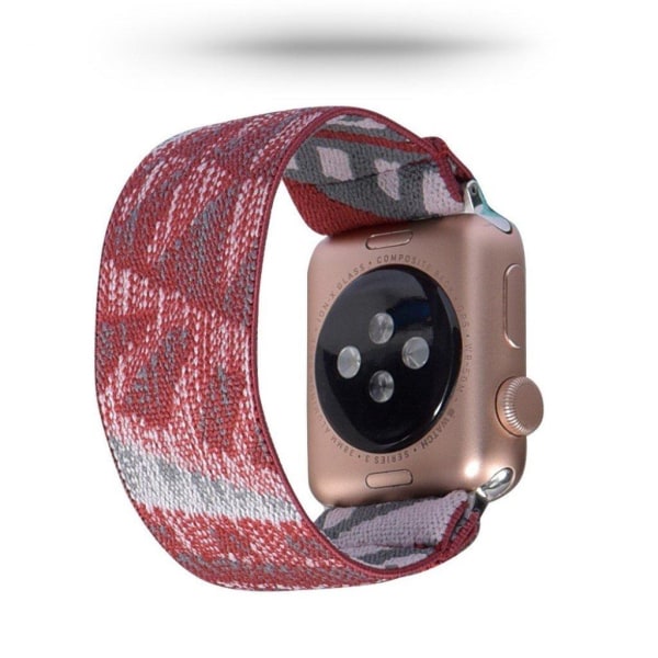 Apple Watch Series 5 / 4 40 mm nylon-urrem - Rødvin Red