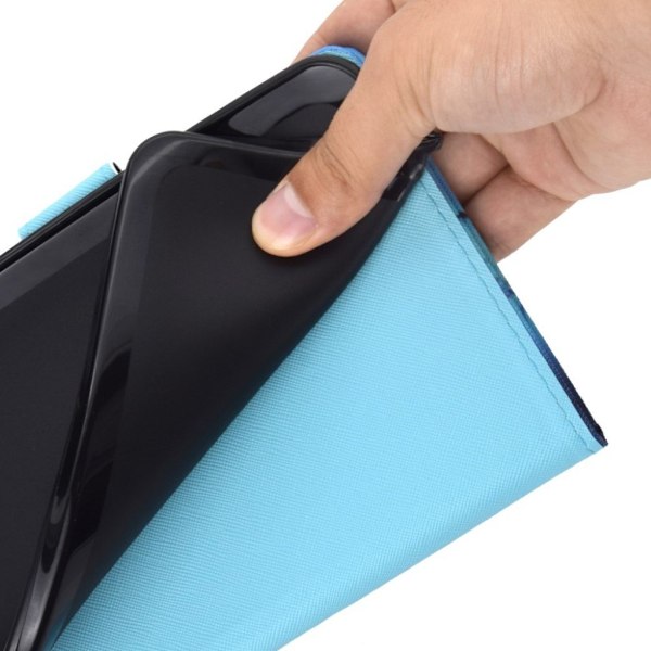 Lenovo Tab M10 coolt mönstrat flipfodral i läder - Guldfärgade Fjärilar Guld