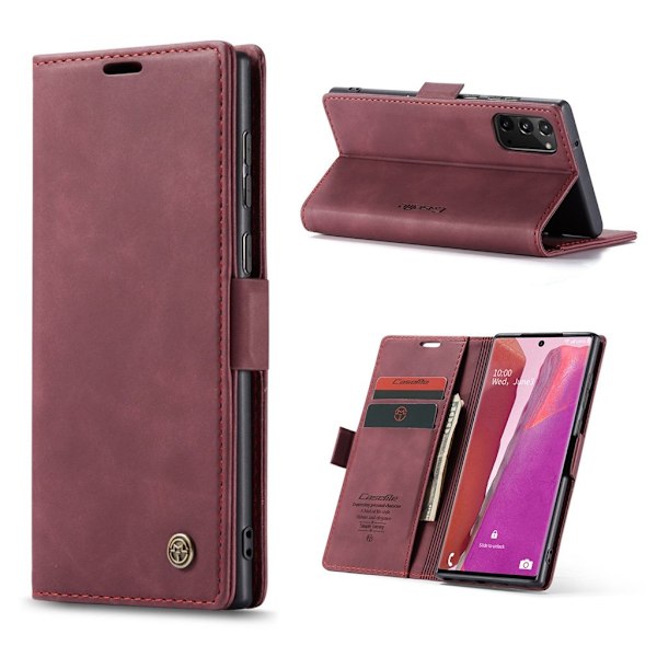 CaseMe vintage Samsung Galaxy Note 20 fodral - Röd Röd