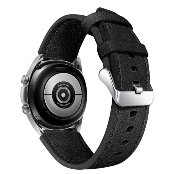 Ticwatch GTX / Pro kuvioitu aito nahkaranneke - Musta Black