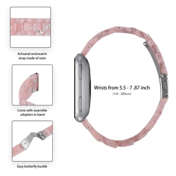 Fitbit Versa 2 / Versa Lite cool urrem i resin - Lyserød Pink