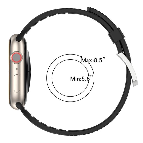 Apple Watch Series 8 (45mm) / Watch Ultra cool tekstur silikone rem - Rød Red