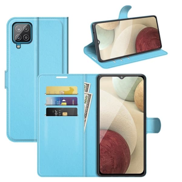 Classic Samsung Galaxy A22 4G flip etui - Blå Blue