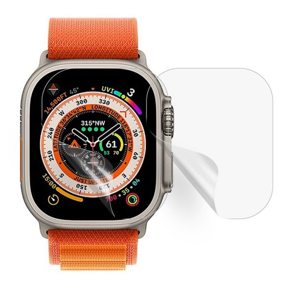 2Pcs Apple Watch Ultra HD screen protector Transparent