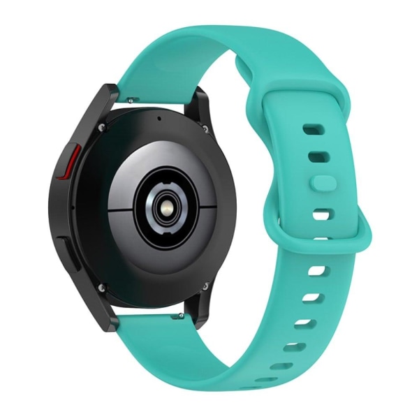 Enkel justerbar urrem i silikone til Samsung Galaxy Watch - Cyan Green