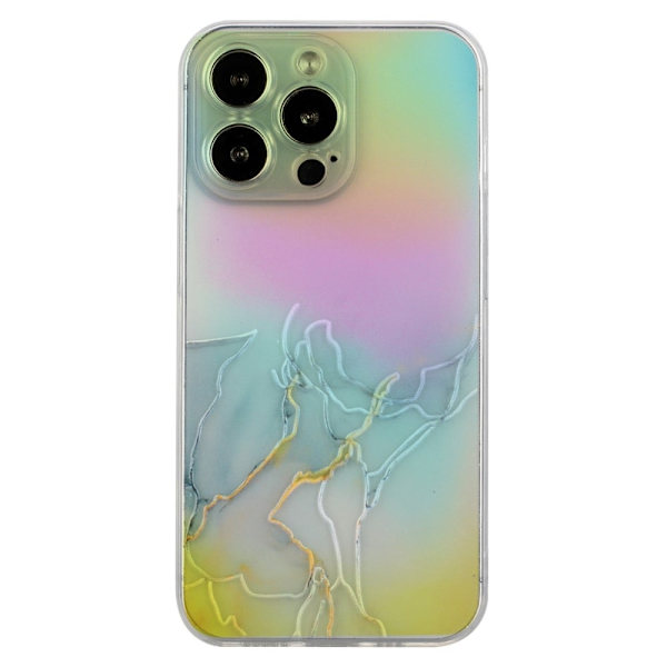 Marble iPhone 15 Pro Max Suojakotelo - Harmaa Multicolor