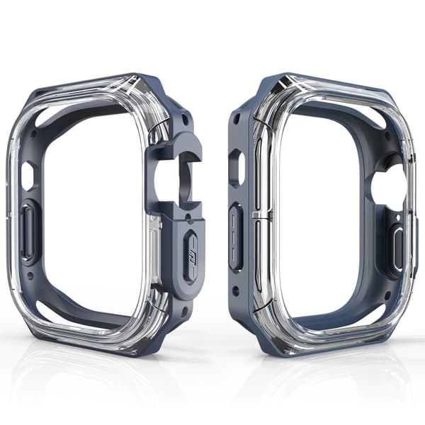 Apple Watch Series 4 / 5 / 6 / SE / SE (2022) 40mm Watch Frame Case Bump Resistant + Fleksibel Smartwatch Edge Protector - Midnattsblå Blue