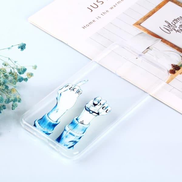 Huawei Mate 20 Lite mönstrat flexibelt fodral - Handgest multifärg