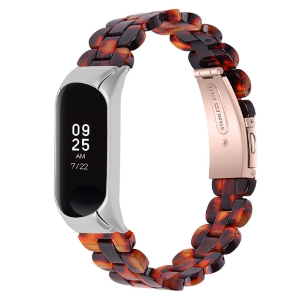 Xiaomi Mi Smart Band 4 / Band 3 urrem i resin - Skildpaddeskal Farve Multicolor