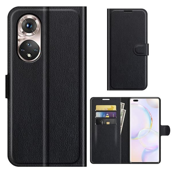 Classic Honor 50 Pro flip etui - Svart Black