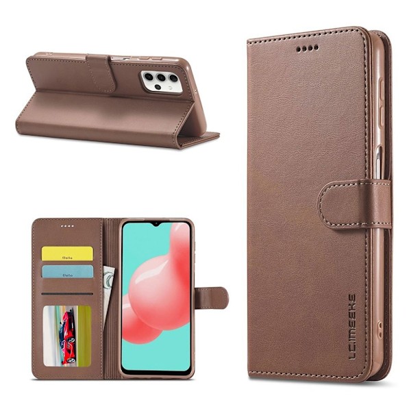 LC.Imeeke läder Samsung Galaxy A32 5G fodral - Brun Brun