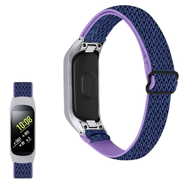 Samsung Galaxy Fit e elastinen nailonhihna - Violetti / Sininen Blue