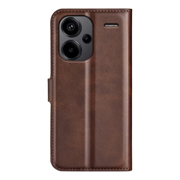 Læretui med Lommebok til Xiaomi Redmi Note 13 Pro+ - Brun Brown