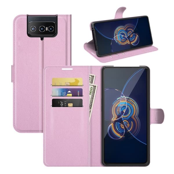 Classic Asus Zenfone 8 Flip flip etui - Rosa Pink