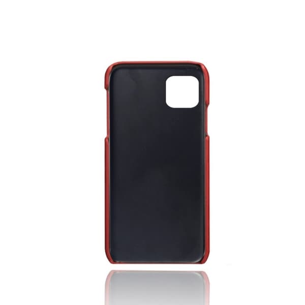 Dual Card iPhone 12 Pro / iPhone 12 kotelot - Punainen Purple