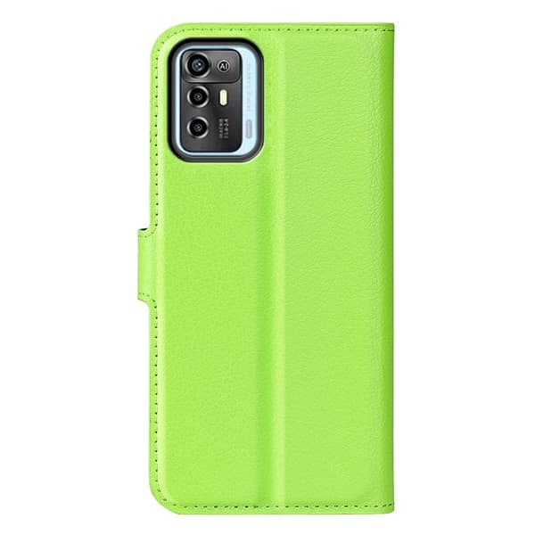 Klassisk ZTE Blade A72 Flip Etui - Grøn Green