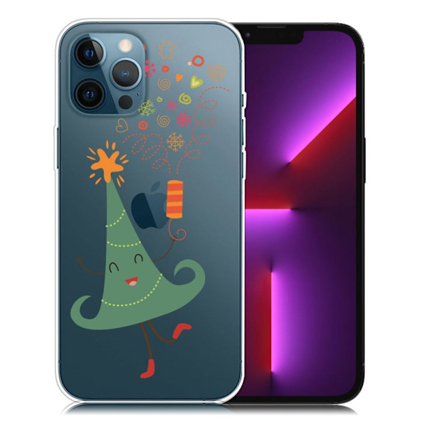 Juleveske til iPhone 13 Pro - Magisk Hatt Multicolor