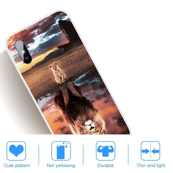 Deco Xiaomi Redmi 9A Etui - Løve Brown