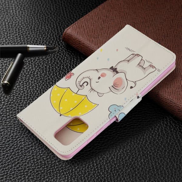 Wonderland Samsung Galaxy A71 flip-etui - Elefant Multicolor