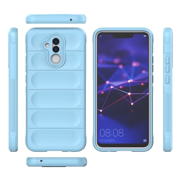 Mjukt greppformat Huawei Mate 20 Lite skal - Blå Blå