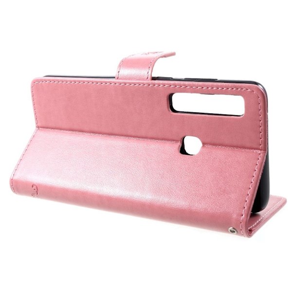 Butterfly läder Samsung Galaxy A9 (2018) fodral - Rosa Rosa