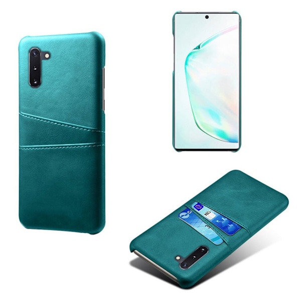 Samsung Galaxy Note 10 skal med korthållare - Blå Blå