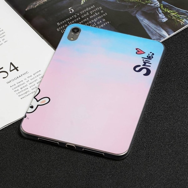 iPad Air (2022) / (2020) snyggt mönstrat fodral - Leende Rosa