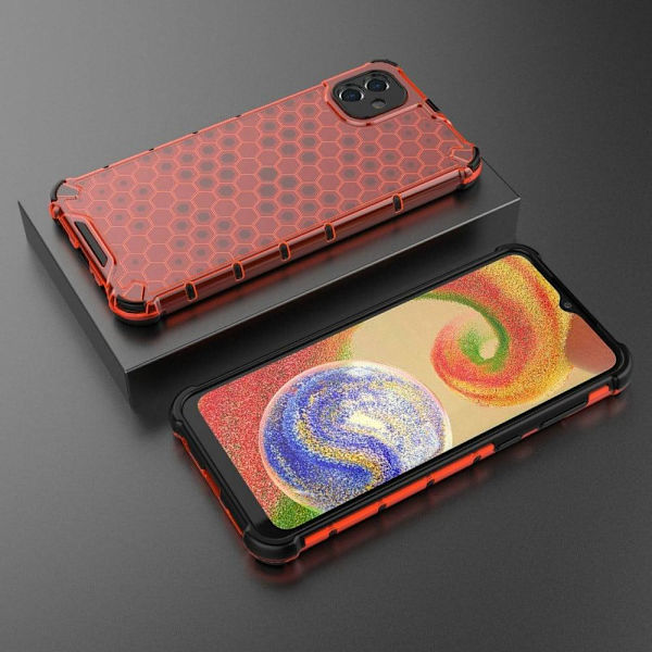 Bofink Honeycomb Samsung Galaxy A04 Suojakotelo - Punainen Red