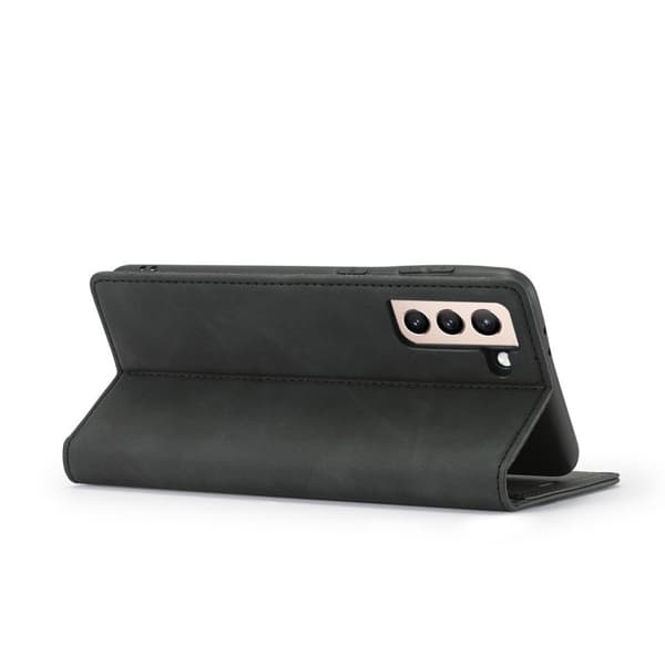 Lc.imeeke Samsung Galaxy S21 FE Flip Case - Musta Black