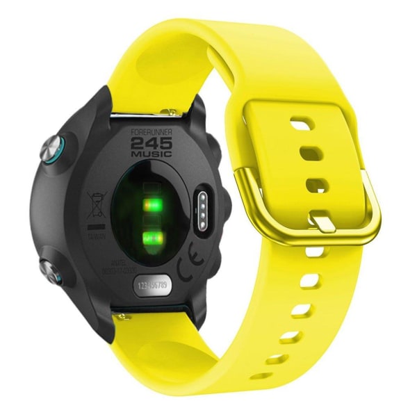 Garmin Forerunner 245 simple silicone watch band - Yellow Gul