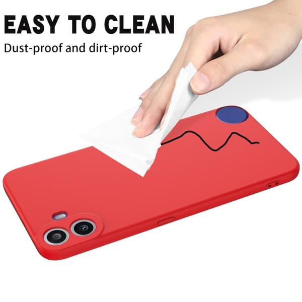 Matte Liquid Nothing CMF Phone 1 silikone cover - Rød Red