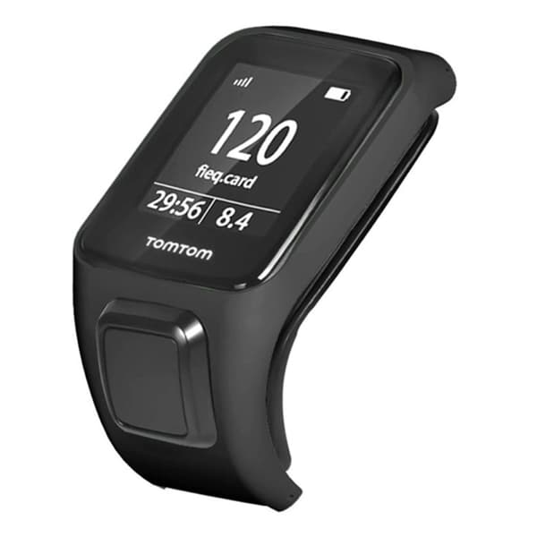 TomTom Runner 3 / Adventurer Watch Bumper Case Hard Bumpresistent Cover Frame - Sort Black