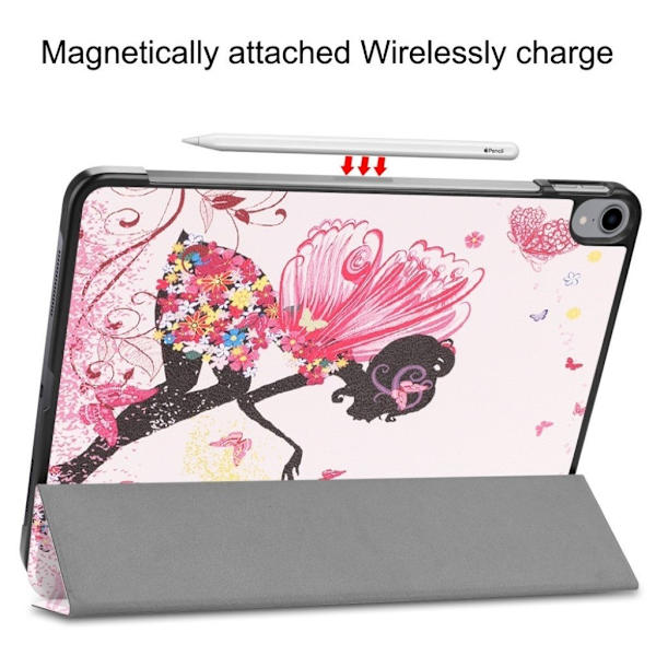 iPad Pro 11" (2018) mønstered læder flip etui - Fe og Sommerfugle Multicolor