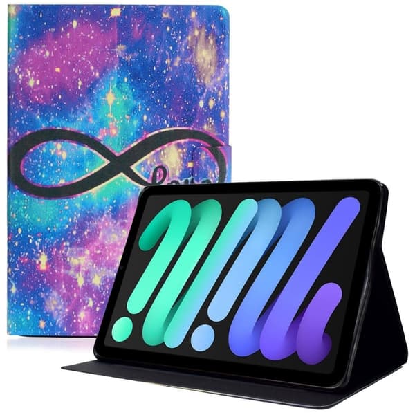 iPad 10.9 (2022) läderfodral med coolt mönster - Kärlek multifärg