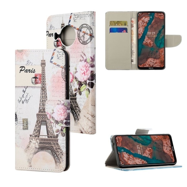 Wonderland Nokia X10 / X20 Flip etui - Tower Multicolor