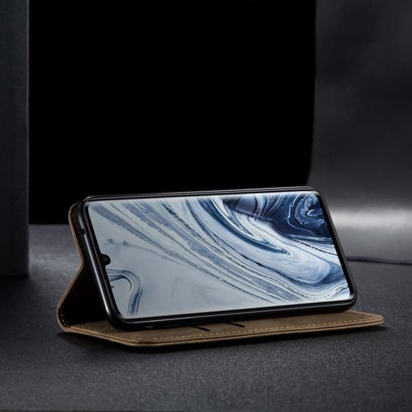 Jeans Xiaomi Mi CC9 Pro / Note 10 / 10 Pro Flip etui - Khaki Brown