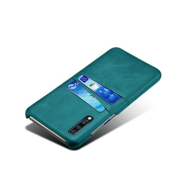 Samsung Galaxy A70 skal med korthållare - Blå Blå