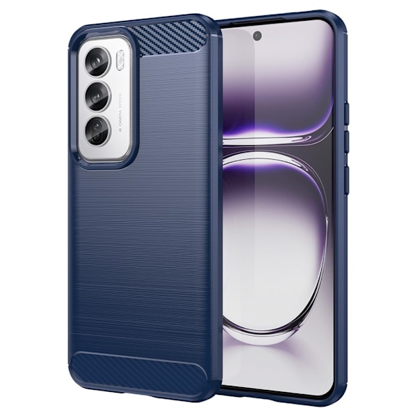Carbon Flex Oppo Reno12 Pro deksel - Blå Blue