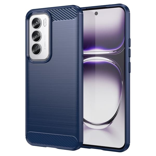 Carbon Flex Oppo Reno12 Pro skal - Blå Blå