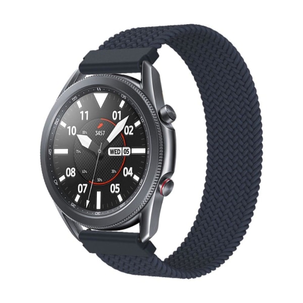 Elastic braid nylon watch strap for Samsung Galaxy Watch 4 - Dar Blå