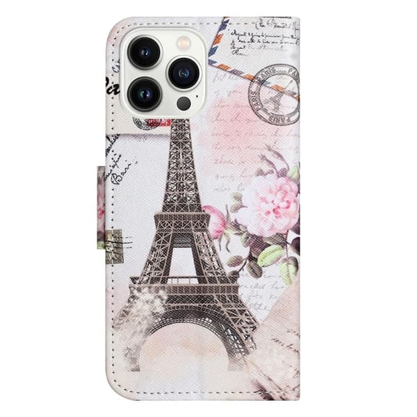 Wonderland iPhone 14 Pro Max flip etui - Tårn Multicolor