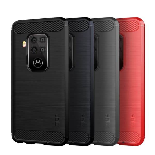 MoFi Carbon Motorola One Zoom cover - Sort Black
