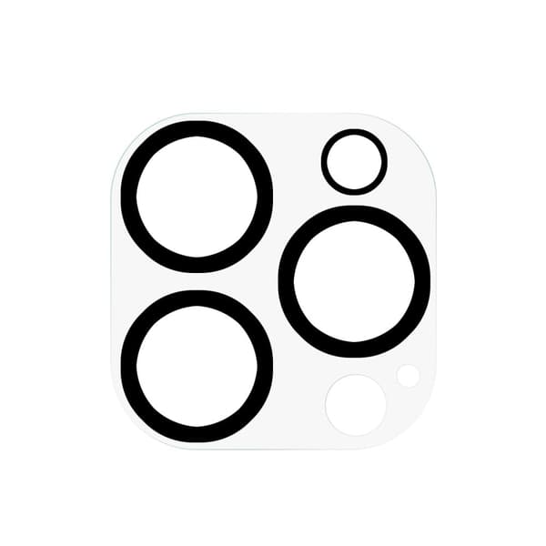 iPhone 14 Pro Arc Edge kameraskydd av härdat glas - Svart Svart