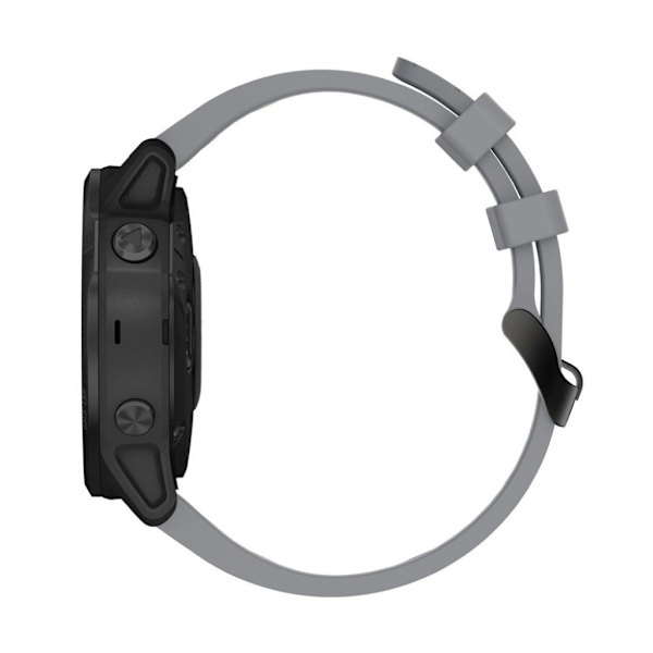 Garmin Fenix 6S silikoninen kellonauha - Harmaa Silver grey