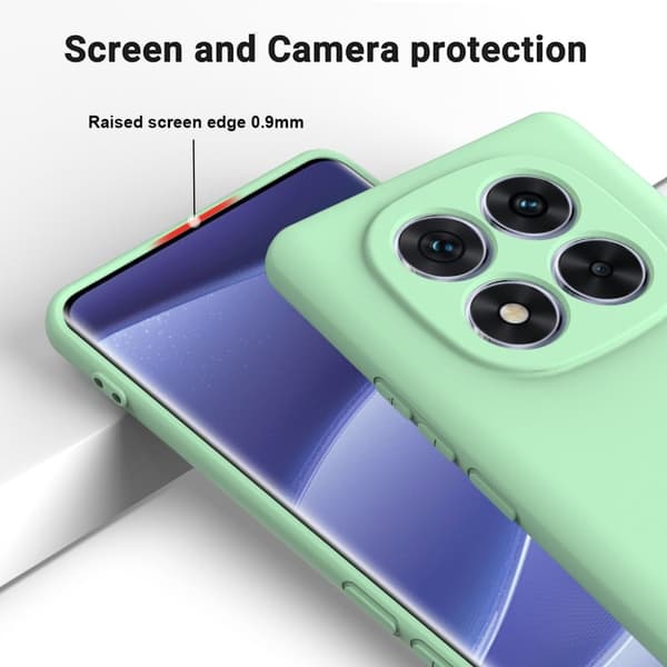 Matt Xiaomi Redmi Note 14 Pro Plus 5G skal av flytande silikon - Grön Grön