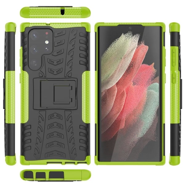 Offroad Etui Samsung Galaxy S22 Ultra - Grøn Green